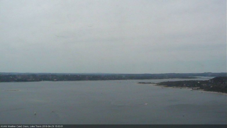 Lake Travis webcam, April 29, 2018 2:25 PM CT