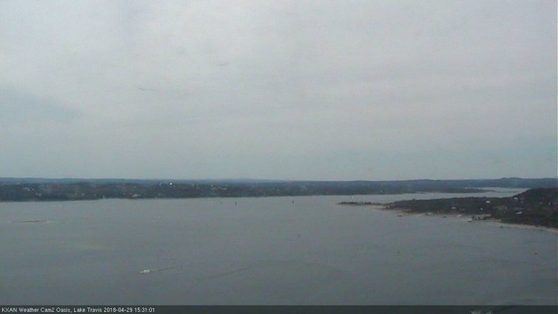 Lake Travis webcam, April 29, 2018 2:40 PM CT