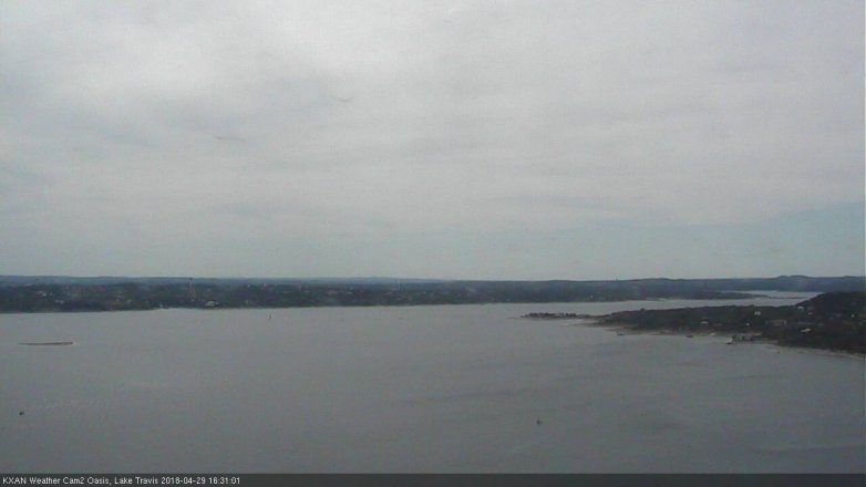 Lake Travis webcam, April 29, 2018 3:45 PM CT