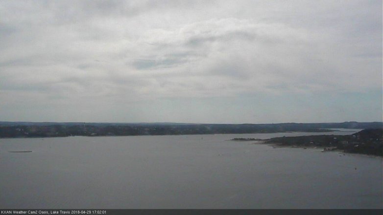 Lake Travis webcam, April 29, 2018 4:15 PM CT