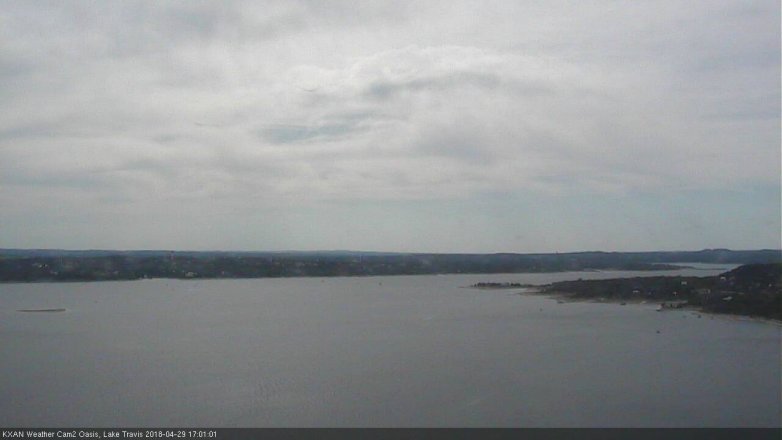 Lake Travis webcam, April 29, 2018 4:25 PM CT