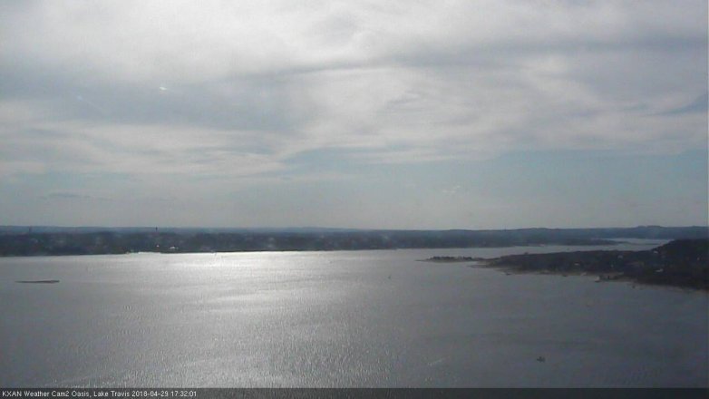 Lake Travis webcam, April 29, 2018 4:35 PM CT