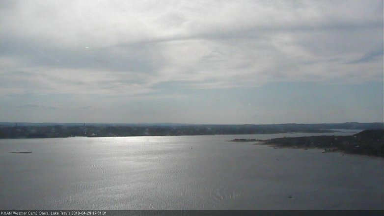 Lake Travis webcam, April 29, 2018 4:50 PM CT