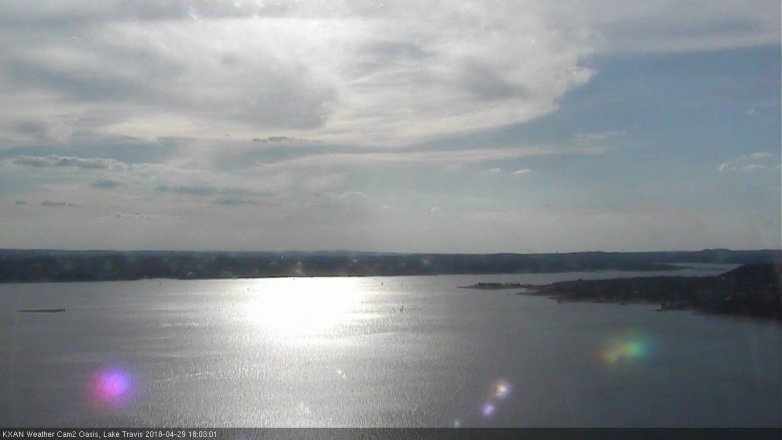 Lake Travis webcam, April 29, 2018 5:20 PM CT