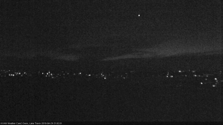 Lake Travis webcam, April 29, 2018 8:20 PM CT