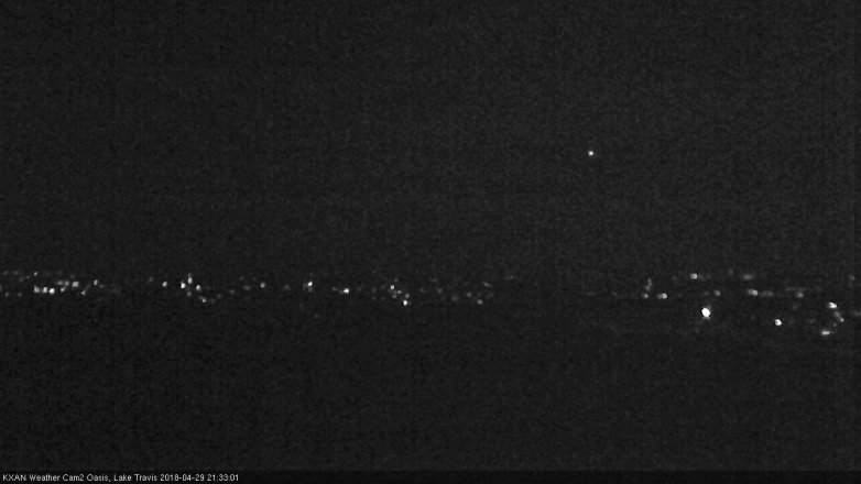 Lake Travis webcam, April 29, 2018 8:40 PM CT