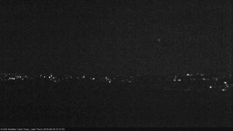 Lake Travis webcam, April 29, 2018 8:50 PM CT