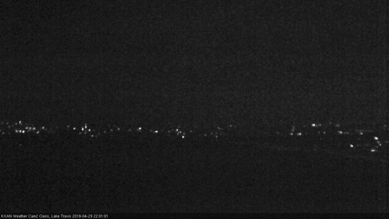 Lake Travis webcam, April 29, 2018 9:10 PM CT