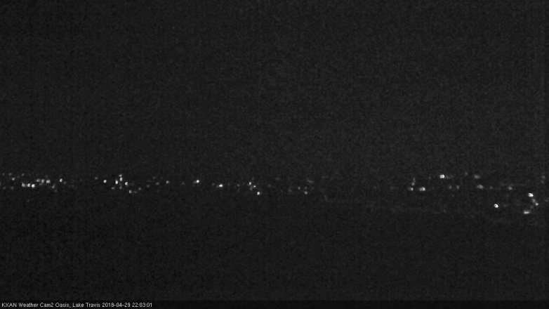Lake Travis webcam, April 29, 2018 9:15 PM CT