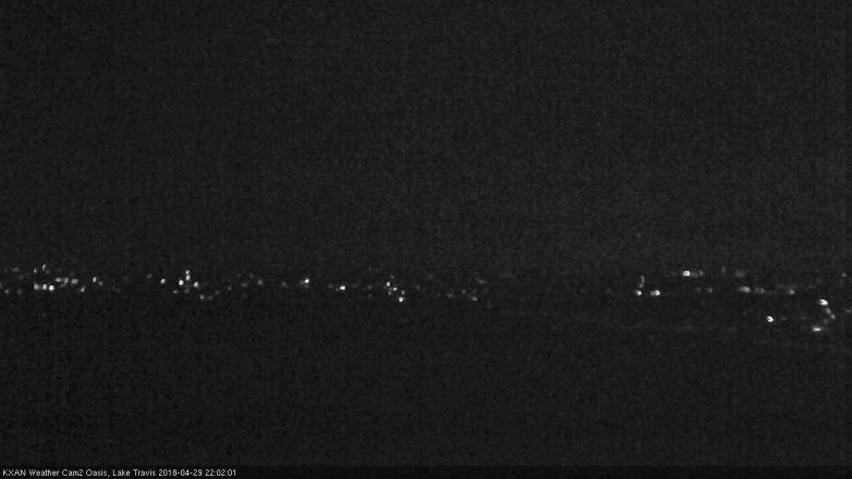 Lake Travis webcam, April 29, 2018 9:25 PM CT