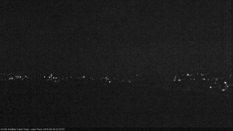Lake Travis webcam, April 29, 2018 9:40 PM CT
