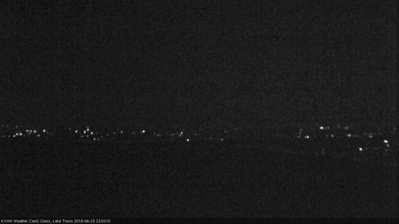 Lake Travis webcam, April 29, 2018 10:15 PM CT