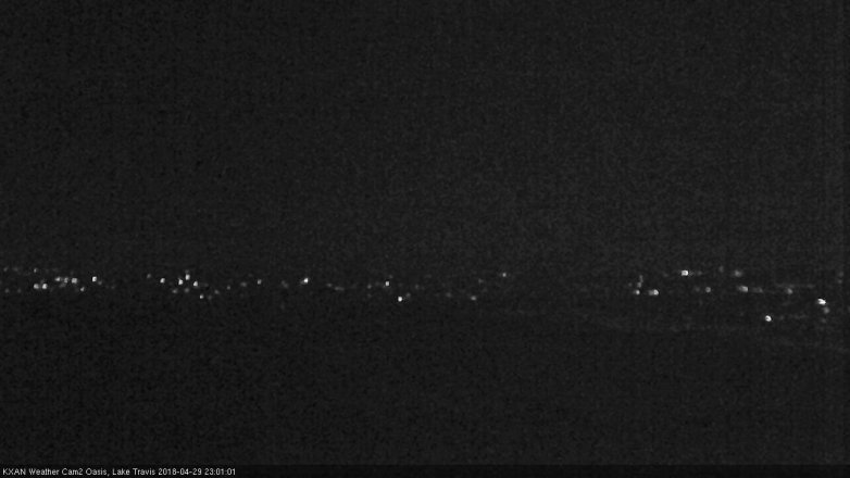 Lake Travis webcam, April 29, 2018 10:30 PM CT