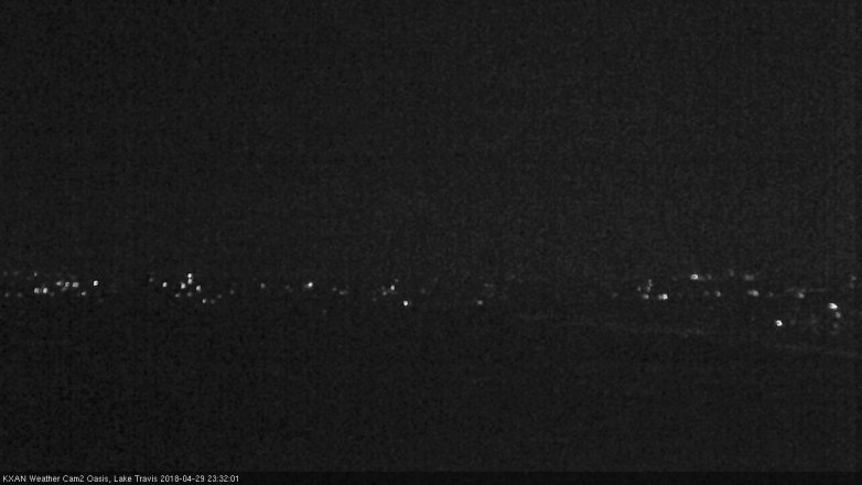 Lake Travis webcam, April 29, 2018 10:40 PM CT