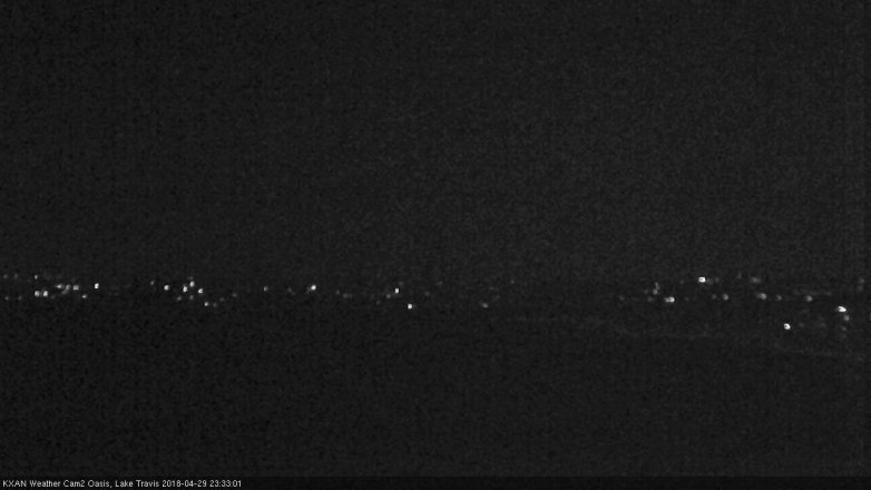 Lake Travis webcam, April 29, 2018 11:00 PM CT