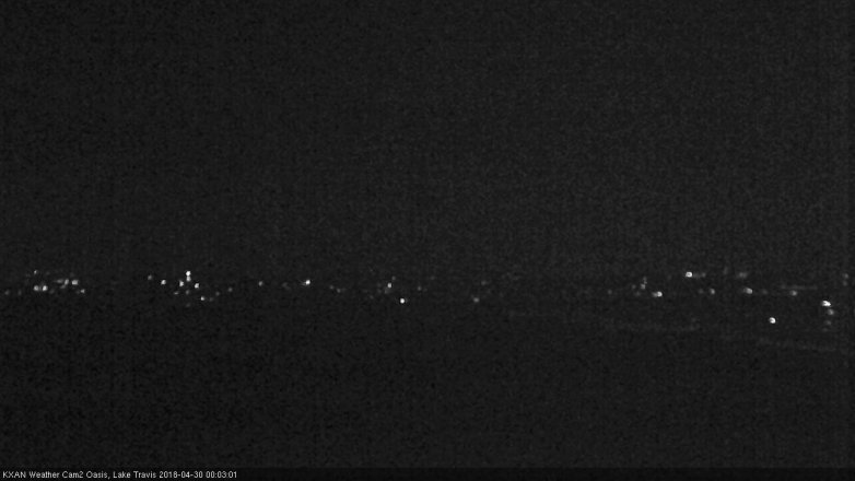 Lake Travis webcam, April 29, 2018 11:20 PM CT