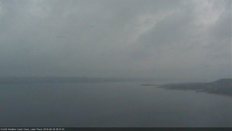 Lake Travis webcam, April 30, 2018 9:00 AM CT
