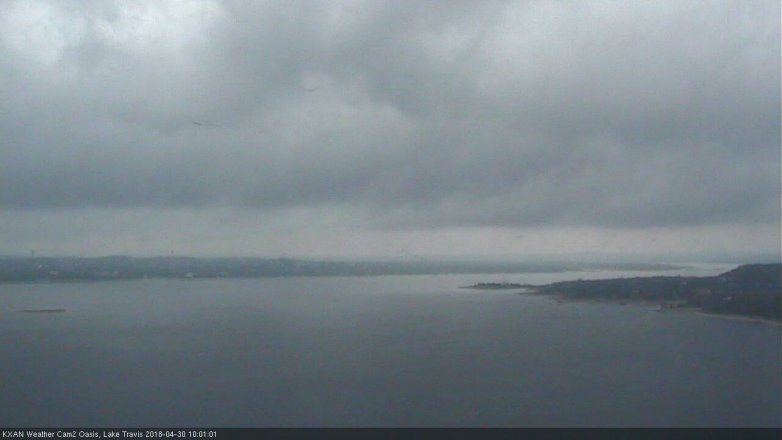 Lake Travis webcam, April 30, 2018 9:05 AM CT