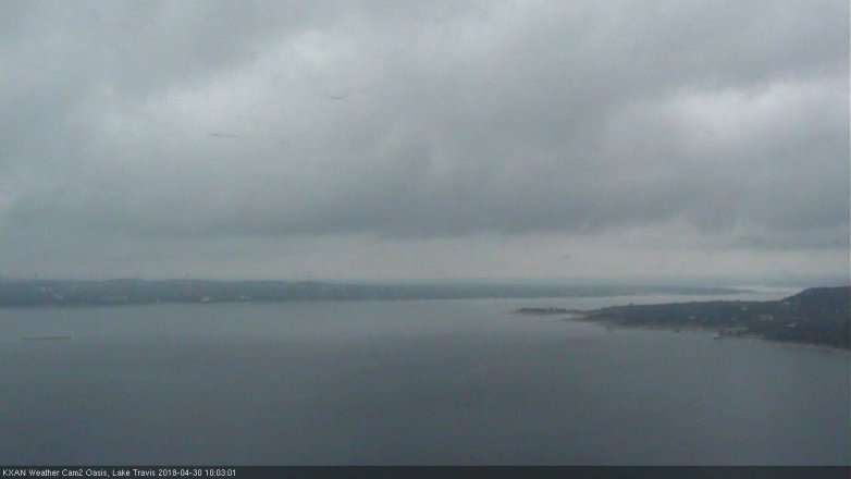 Lake Travis webcam, April 30, 2018 9:15 AM CT