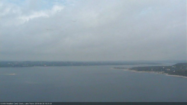 Lake Travis webcam, April 30, 2018 9:55 AM CT