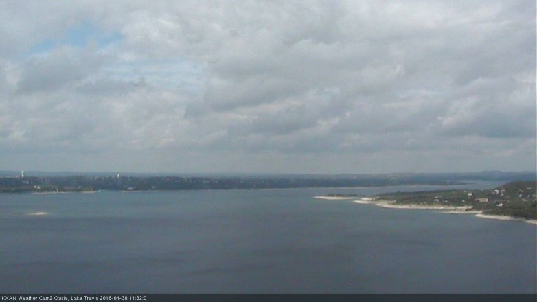 Lake Travis webcam, April 30, 2018 10:40 AM CT