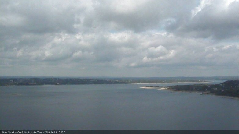 Lake Travis webcam, April 30, 2018 11:10 AM CT
