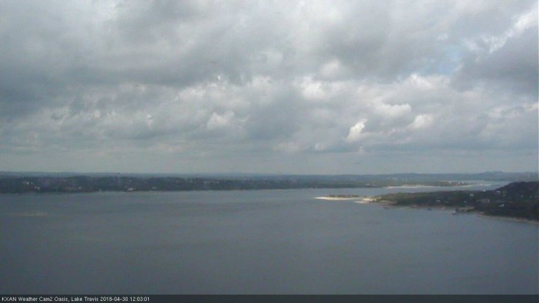 Lake Travis webcam, April 30, 2018 11:35 AM CT