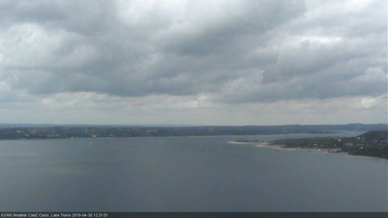 Lake Travis webcam, April 30, 2018 11:45 AM CT