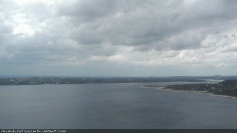 Lake Travis webcam, April 30, 2018 12:50 PM CT