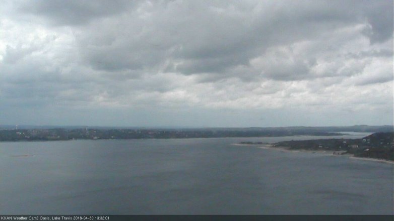 Lake Travis webcam, April 30, 2018 12:55 PM CT