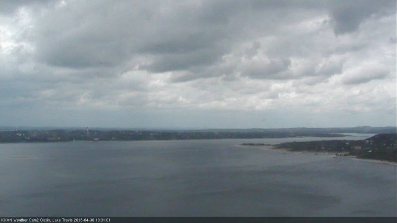 Lake Travis webcam, April 30, 2018 1:00 PM CT