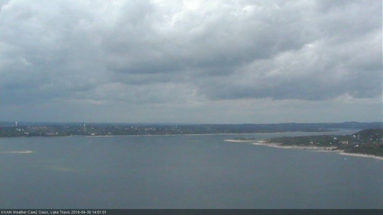 Lake Travis webcam, April 30, 2018 1:05 PM CT
