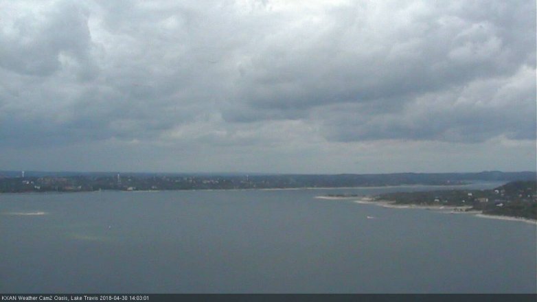 Lake Travis webcam, April 30, 2018 1:20 PM CT