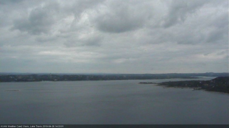 Lake Travis webcam, April 30, 2018 2:05 PM CT