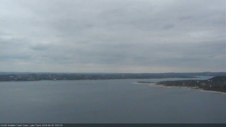 Lake Travis webcam, April 30, 2018 2:15 PM CT