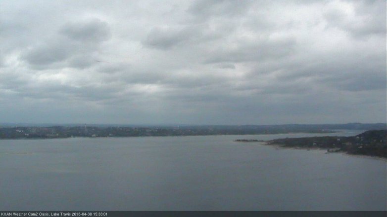 Lake Travis webcam, April 30, 2018 2:40 PM CT