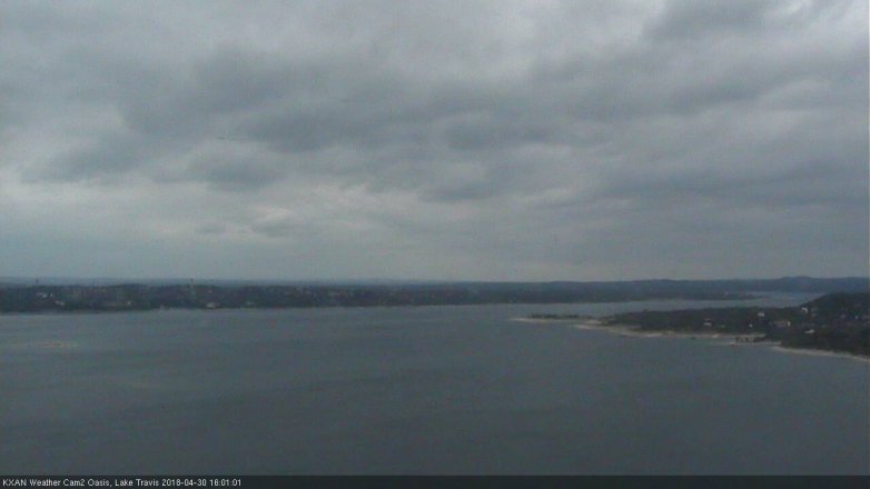 Lake Travis webcam, April 30, 2018 3:30 PM CT