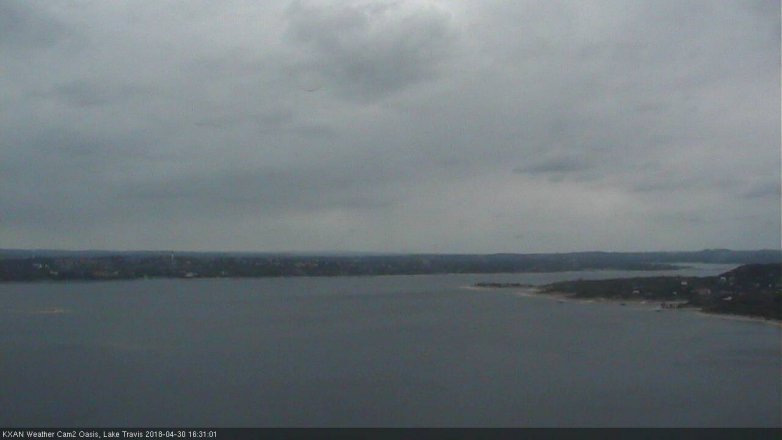 Lake Travis webcam, April 30, 2018 3:55 PM CT