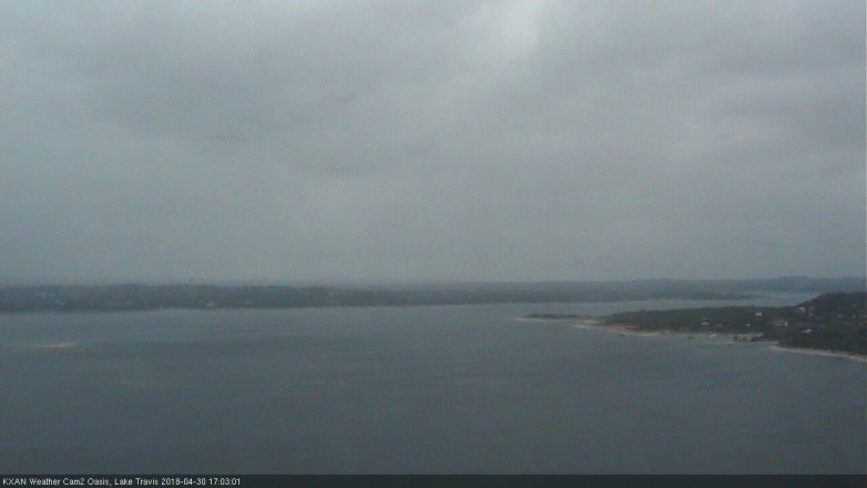 Lake Travis webcam, April 30, 2018 4:15 PM CT