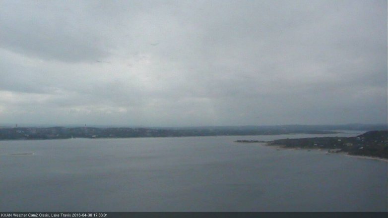 Lake Travis webcam, April 30, 2018 4:45 PM CT