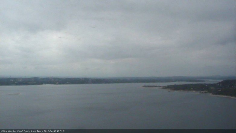 Lake Travis webcam, April 30, 2018 4:55 PM CT