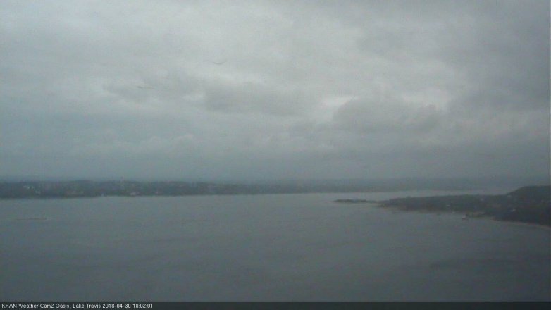 Lake Travis webcam, April 30, 2018 5:05 PM CT