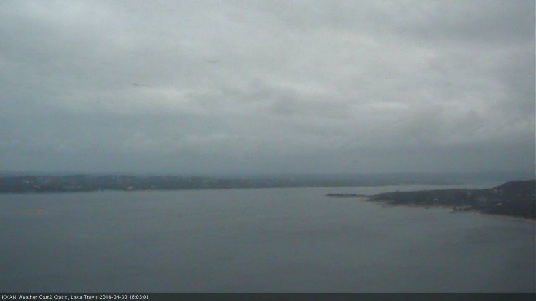 Lake Travis webcam, April 30, 2018 5:35 PM CT