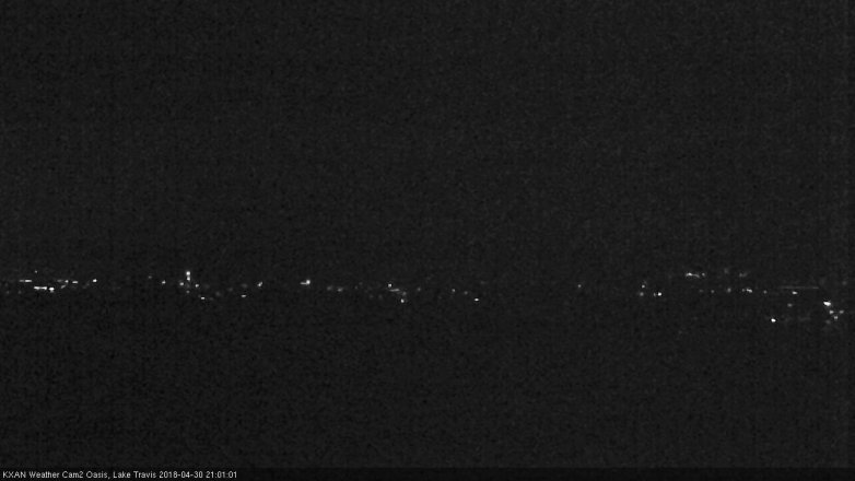 Lake Travis webcam, April 30, 2018 8:05 PM CT