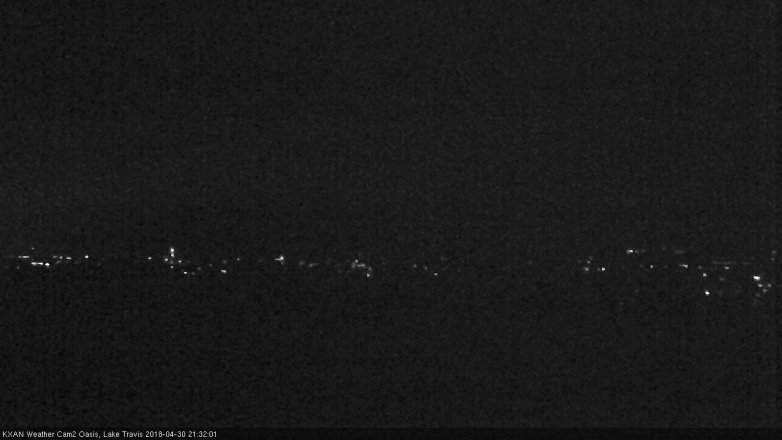 Lake Travis webcam, April 30, 2018 8:55 PM CT