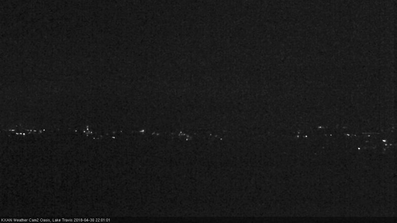 Lake Travis webcam, April 30, 2018 9:10 PM CT
