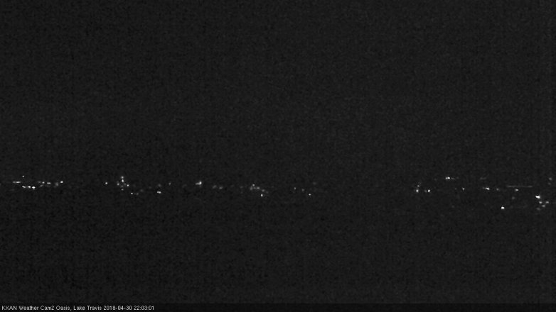 Lake Travis webcam, April 30, 2018 9:20 PM CT