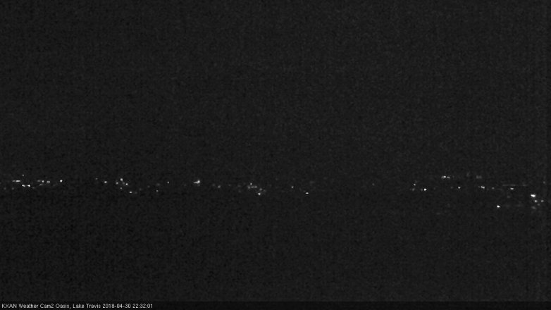 Lake Travis webcam, April 30, 2018 9:45 PM CT