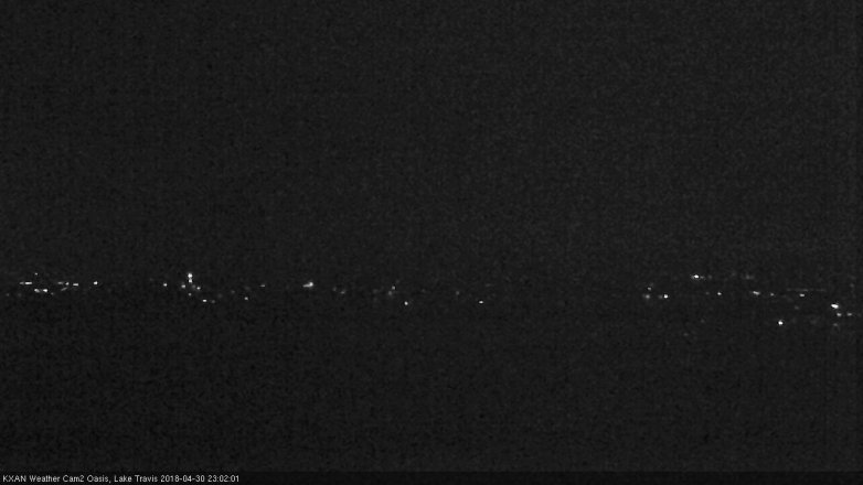 Lake Travis webcam, April 30, 2018 10:15 PM CT