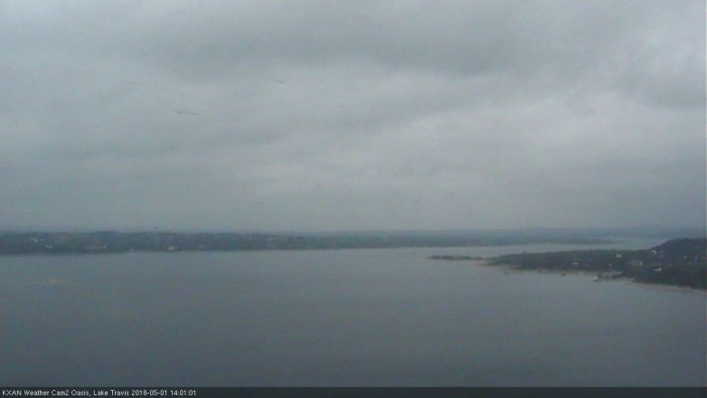 Lake Travis webcam, May 1, 2018 1:10 PM CT